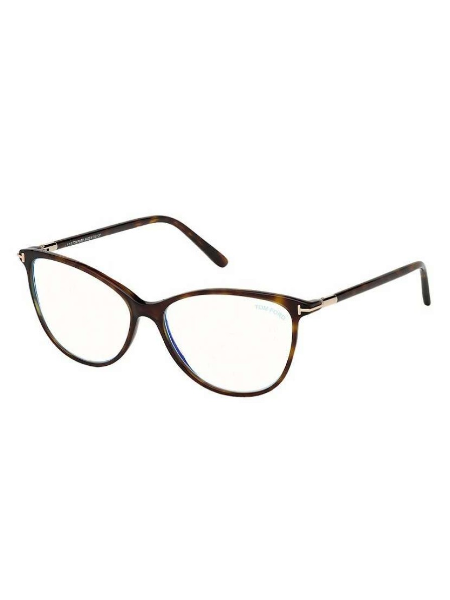 Optical Glasses * | Tom Ford 54Mm Blue Block Cat Eye Eyeglasses