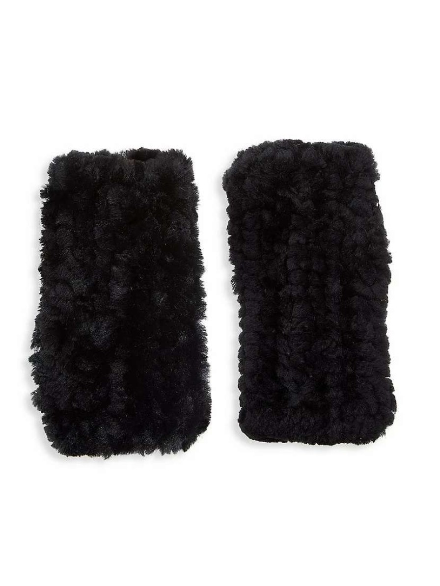 Gloves * | Maximilian Knit Shearling Gloves