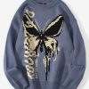 Sweaters * | Emmiol Oversized Butterfly Jacquard Sweater