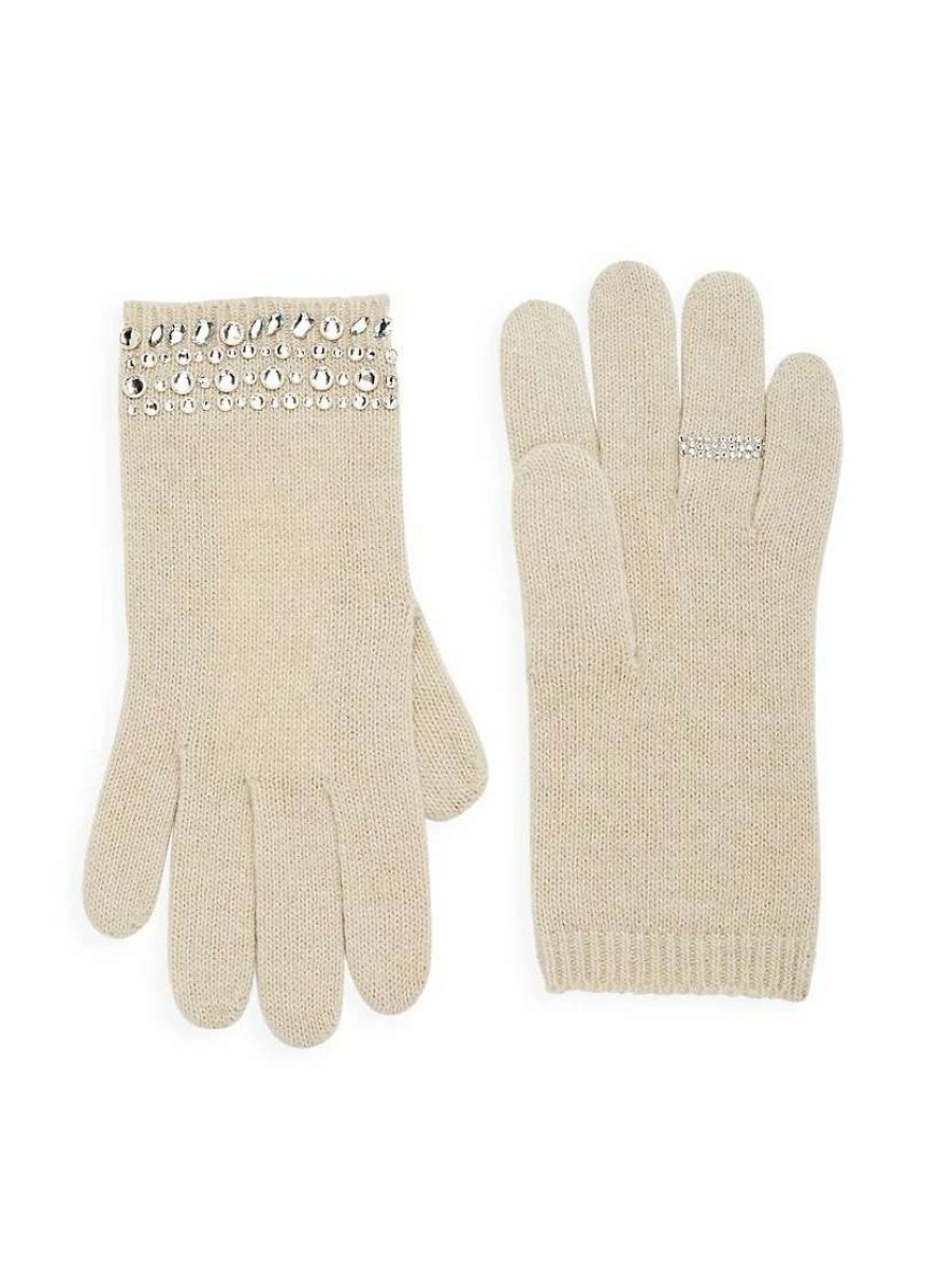 Gloves * | Carolyn Rowan Collection Carolyn Rowan X Stephanie Gottlieb Crystal-Embellished Gloves