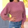 Sweaters * | Emmiol Lantern Sleeve Knitted Sweater