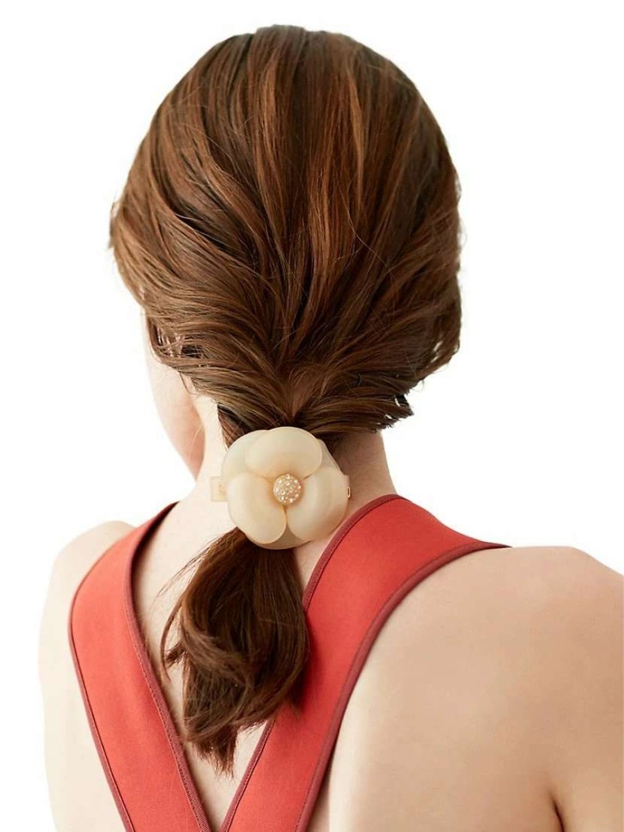 Hair Accessories * | Alexandre De Paris Camelia Barrette