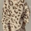 Sweaters * | Emmiol Leopard Jumper Knit Sweater