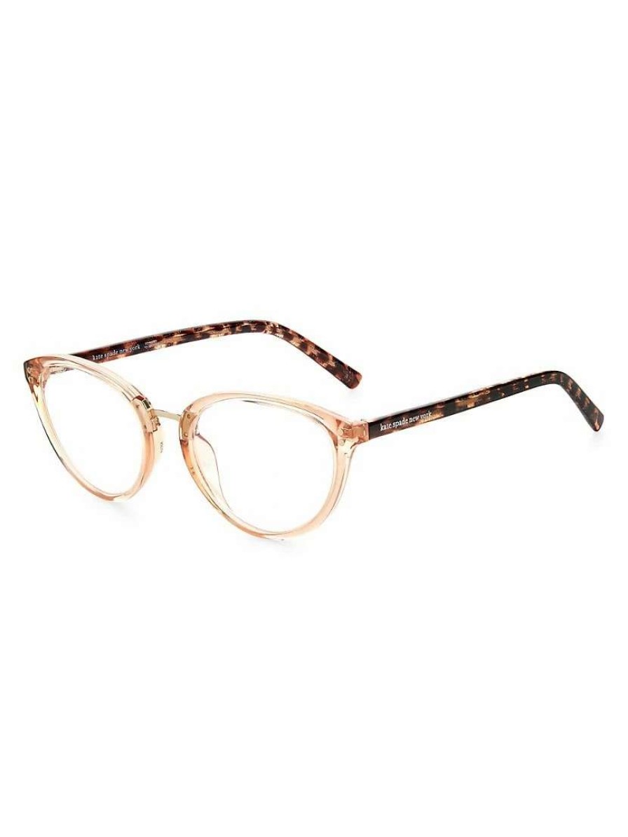 Optical Glasses * | Kate Spade New York Emilia 52Mm Blue Block Cat Eye Glasses