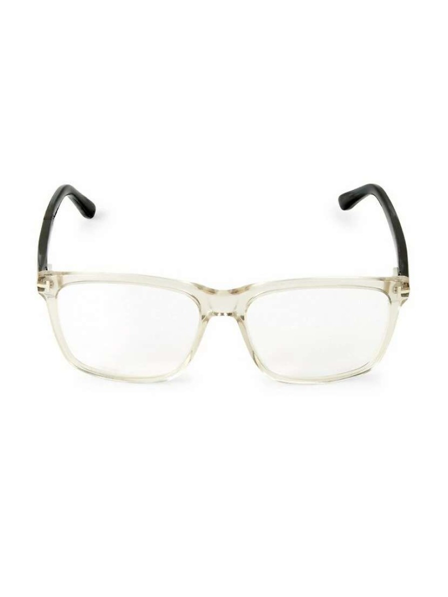 Optical Glasses * | Tom Ford 56Mm Blue Block Square Eyeglasses