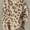 Sweaters * | Emmiol Leopard Jumper Knit Sweater