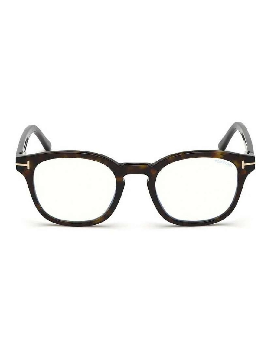 Optical Glasses * | Tom Ford 49Mm Blue Block Soft Square Eyeglasses