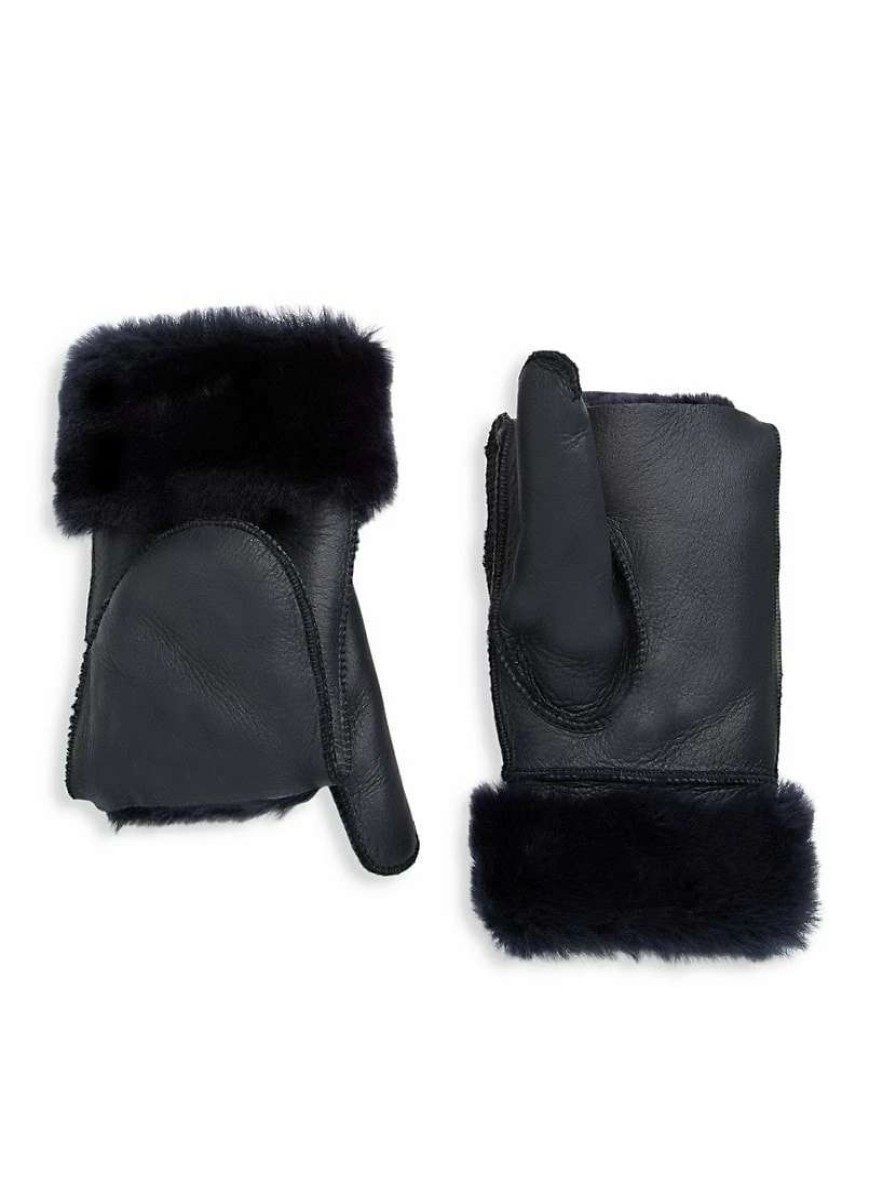 Gloves * | Maximilian Shearling Flip-Top Mittens