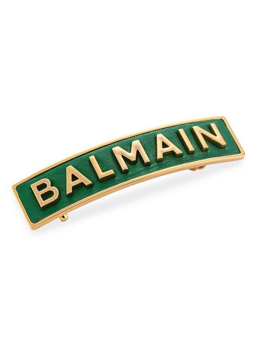 Hair Accessories * | Balmain Hair Couture Limited-Edition Logo Barrette