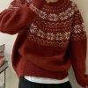 Sweaters * | Emmiol Christmas Snowflake Pullover Sweater