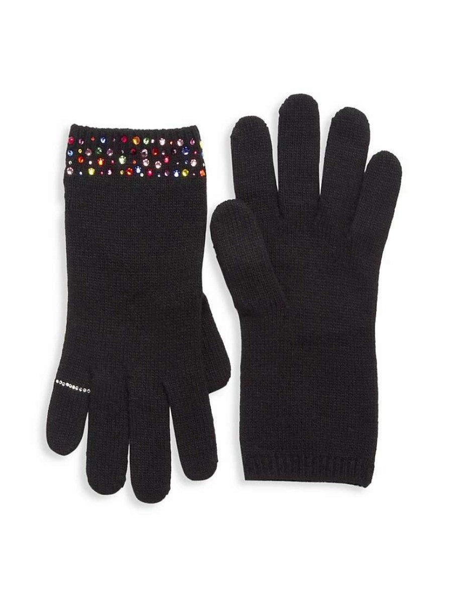 Gloves * | Carolyn Rowan Collection Carolyn Rowan X Stephanie Gottlieb Crystal-Embellished Gloves