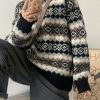 Sweaters * | Emmiol Christmas Jacquard Knit Sweater