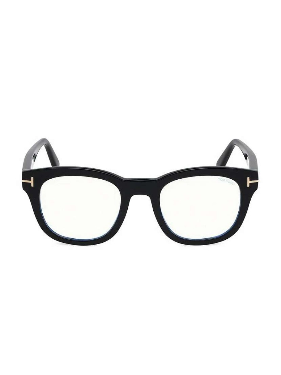 Optical Glasses * | Tom Ford 50Mm Blue Block Square Optical Glasses