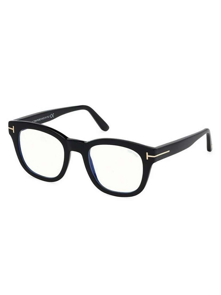 Optical Glasses * | Tom Ford 50Mm Blue Block Square Optical Glasses