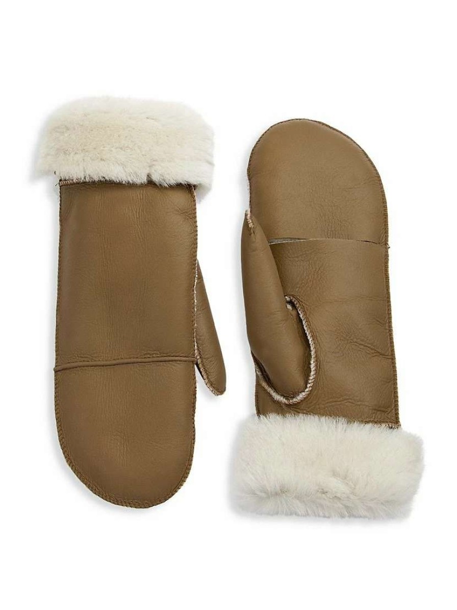 Gloves * | Maximilian Shearling Flip-Top Mittens