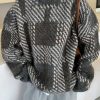 Sweaters * | Emmiol Checkered Pullover Knit Sweater