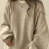 Sweaters * | Emmiol Oversized Split Hem Pullover Sweater