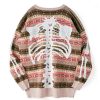 Sweaters * | Emmiol Oversized Skeleton Jacquard Pullover Sweater