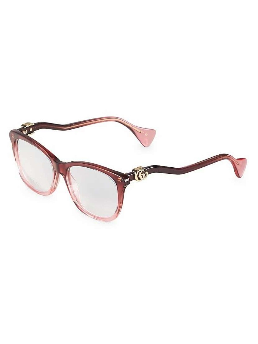 Optical Glasses * | Gucci Mini Running 54Mm Cat-Eye Optical Glasses